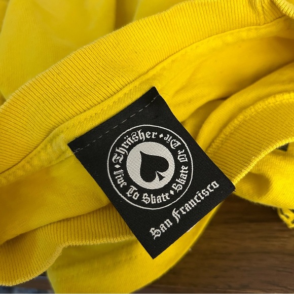 💕Thrasher Yellow T-Shirt S - Picture 5 of 9